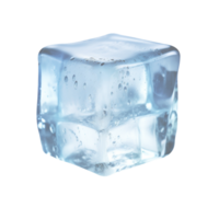 AI generated Ice-cubes isolated on png background