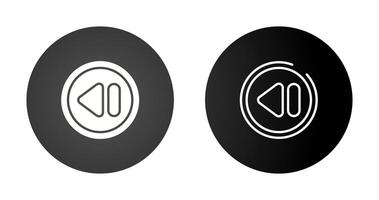Rewind Button Vector Icon