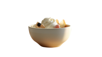 AI generated Chocolate Chip Ice-cream isolated on png background