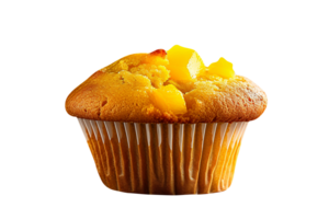 AI generated Mango Muffin isolated on png background