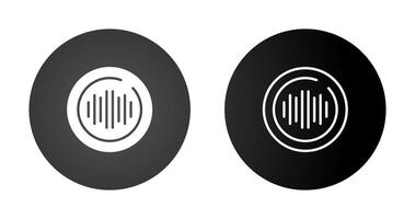 Audio Spectrum Circle Vector Icon