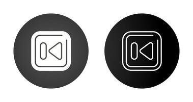 Previous Track Square Vector Icon