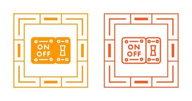 icono de vector de interruptor de luz