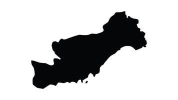 Animation forms a map of Mersin in Turkey video