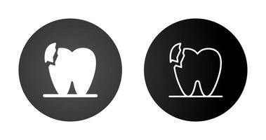 Broken Teeth Vector Icon