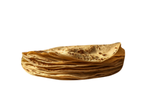 AI generated Flat Bread isolated on png background