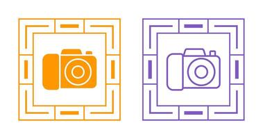 icono de vector de cámara dslr