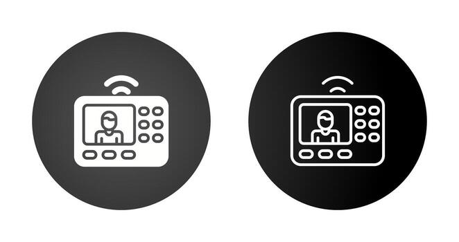 intercomunicador sistema vector icono