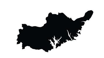 Animation forms a map of Adiyaman in Turkey video