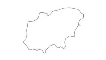 Animated sketch of a usak map of Turkey video