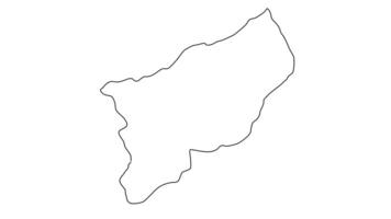 animated sketch of the map of Rize in Turkey video