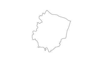 animated sketch map of Worcester in England video