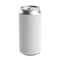 AI generated Blank soda can isolated on png background