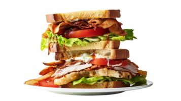 AI generated Sandwich isolated on png background