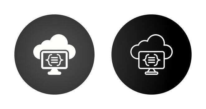 Serverless Computing Vector Icon