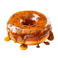 AI generated Glazed Donut isolated on png background