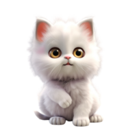 AI generated Cute Cat Baby isolated on png background