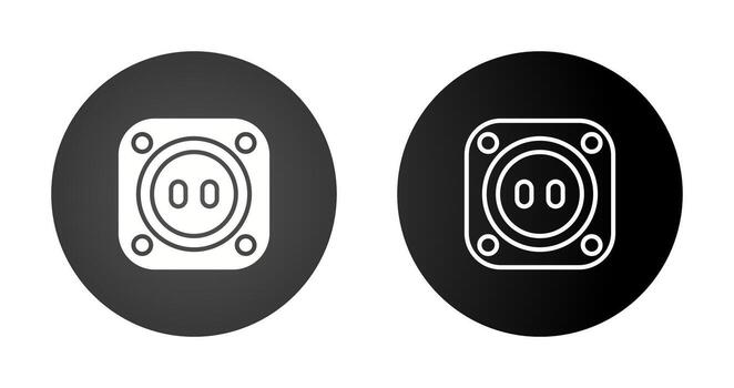 icono de vector de enchufe