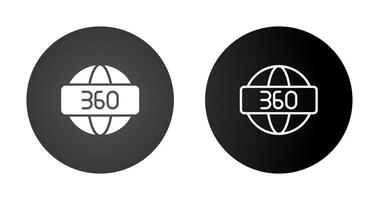 360 Degrees Vector Icon