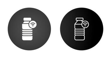 Fitness Smart Water Bottle Vector Icon