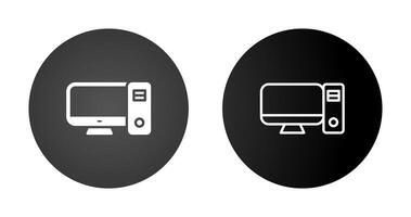 Desktop Computer Vector Icon