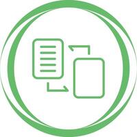 Document Migration Vector Icon