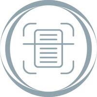 Document Scanning Vector Icon