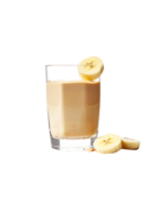 ai gegenereerd banaan pinda boter smoothie geïsoleerd Aan PNG achtergrond