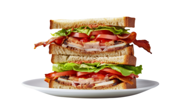 AI generated Sandwich isolated on png background