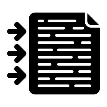 icono de vector de documento