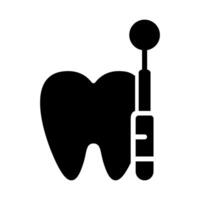 icono de vector de diente