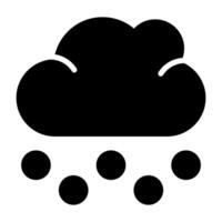 icono de vector de nube