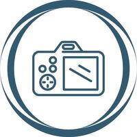 icono de vector de cámara dslr