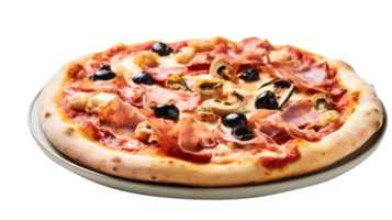 ai gerado delicioso pizza isolado em png fundo