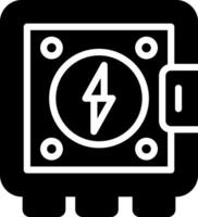 icono de vector de panel eléctrico