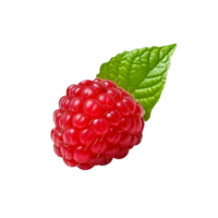 AI generated Rasp berry isolated on png background