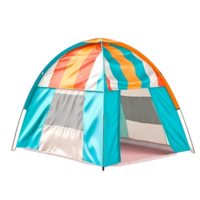 AI generated Beach tent isolated on png background