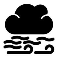 icono de vector de nube