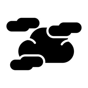 icono de vector de nubes