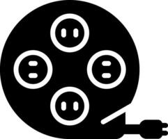 icono de vector de cable de extensión