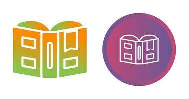 Open book with bookmark Vector Icon