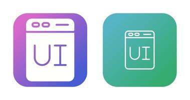 User Interface Design Vector Icon