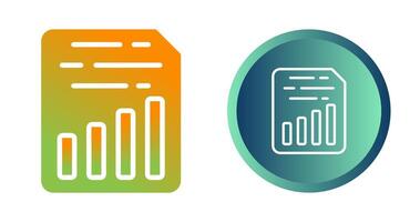 Document Insert Chart Vector Icon