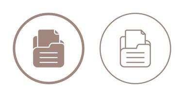 Folder with documents Vector Icon