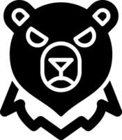 icono de vector de oso