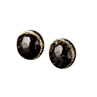 AI generated Cufflinks and stud isolated on png background