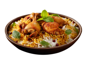 AI generated Biryani isolated on png background