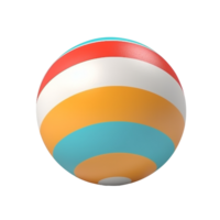 AI generated Beach volley ball isolated on png background