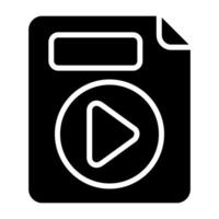 Video File Vector Icon