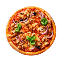 ai gerado pizza isolado em png fundo